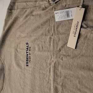 Fear of God Essentials Heather Grey Crew Neck T-Shirt